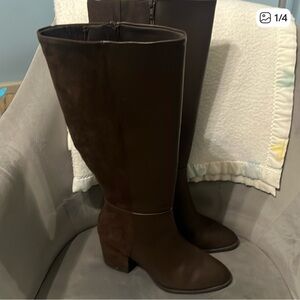 LC Lauren Conrad Dark Brown Heeled Boots